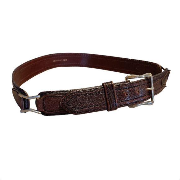 2 Inch Hand-Tooled Artesanal Genuine Cowhide Leather Belt  VTG Brown Hand Finished Tooled Steerhide Leather Western Belt Men\'s 42